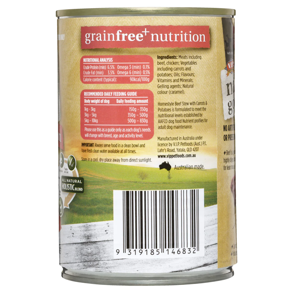Natures Goodness Homestyle Beef Stew Wet Dog Food 400g - 12 Pack - Grain Free - Image 2