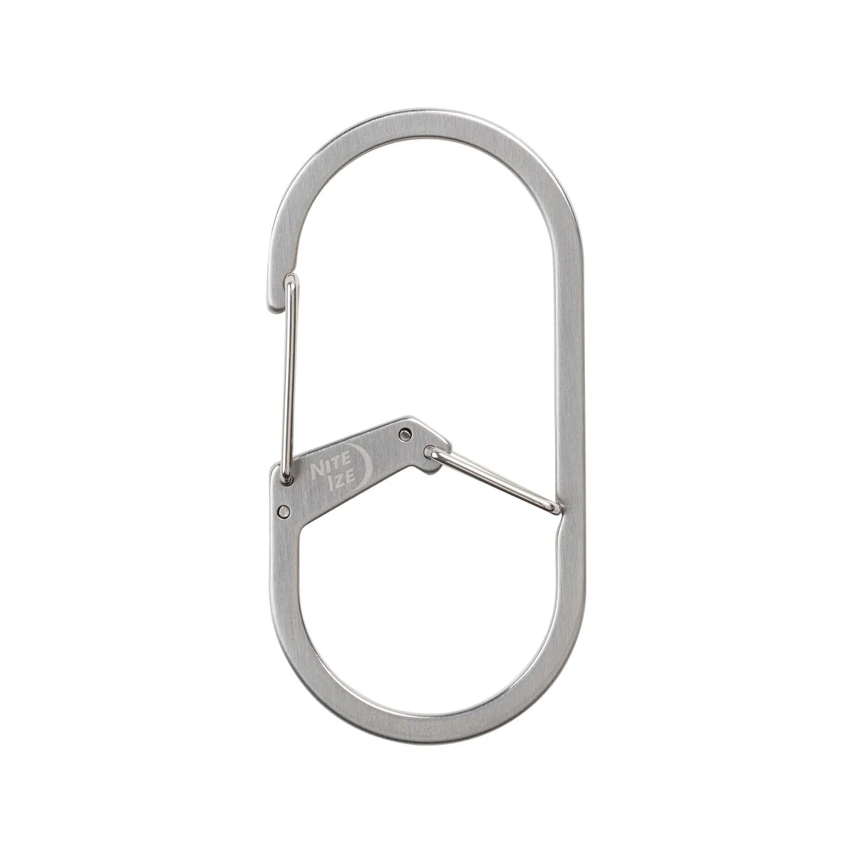 Nite Ize g Series Dual Chamber Carabiner 4 Stainless Steel - Secure Key Management - 38mm x 6.5mm x 76.2mm - Image 2