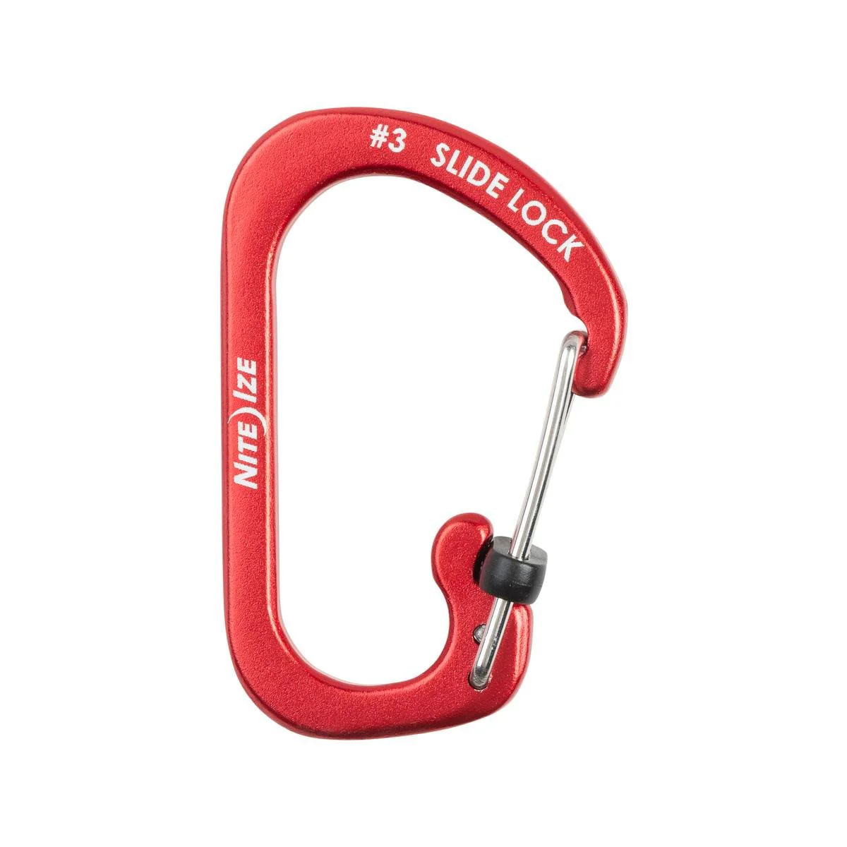 Nite Ize Slidelock Carabiner Aluminium 3 Red - Lightweight - 25lb Rating