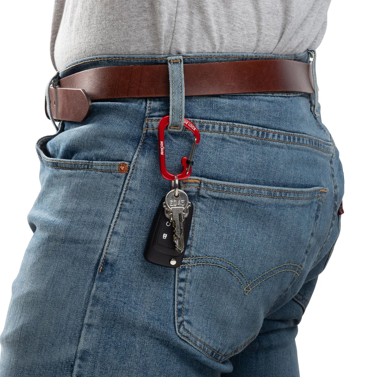 Nite Ize Slidelock Carabiner Aluminium 3 Red - Lightweight - 25lb Rating - Image 6