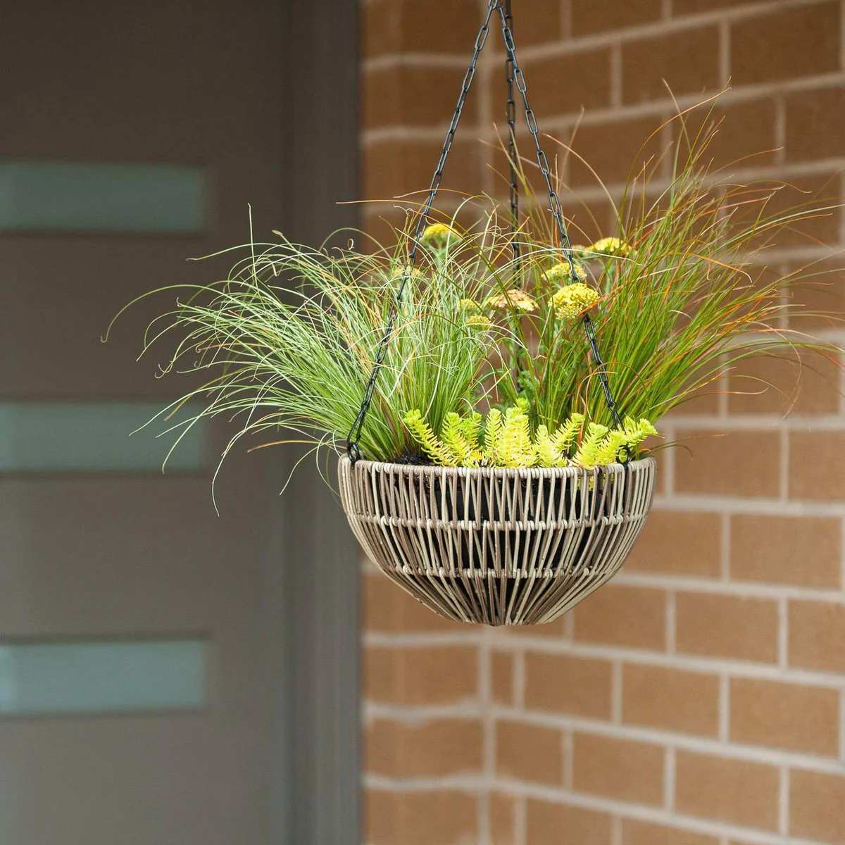 Northcote Pottery Rattan Hanging Basket - 26 x 14cm - Blonde - Durable - Image 2