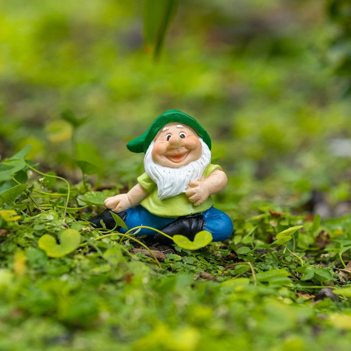 Northcote Pottery Yoga Gnome Garden Stake 6.5 x 15cm Green - Polyresin - Image 2