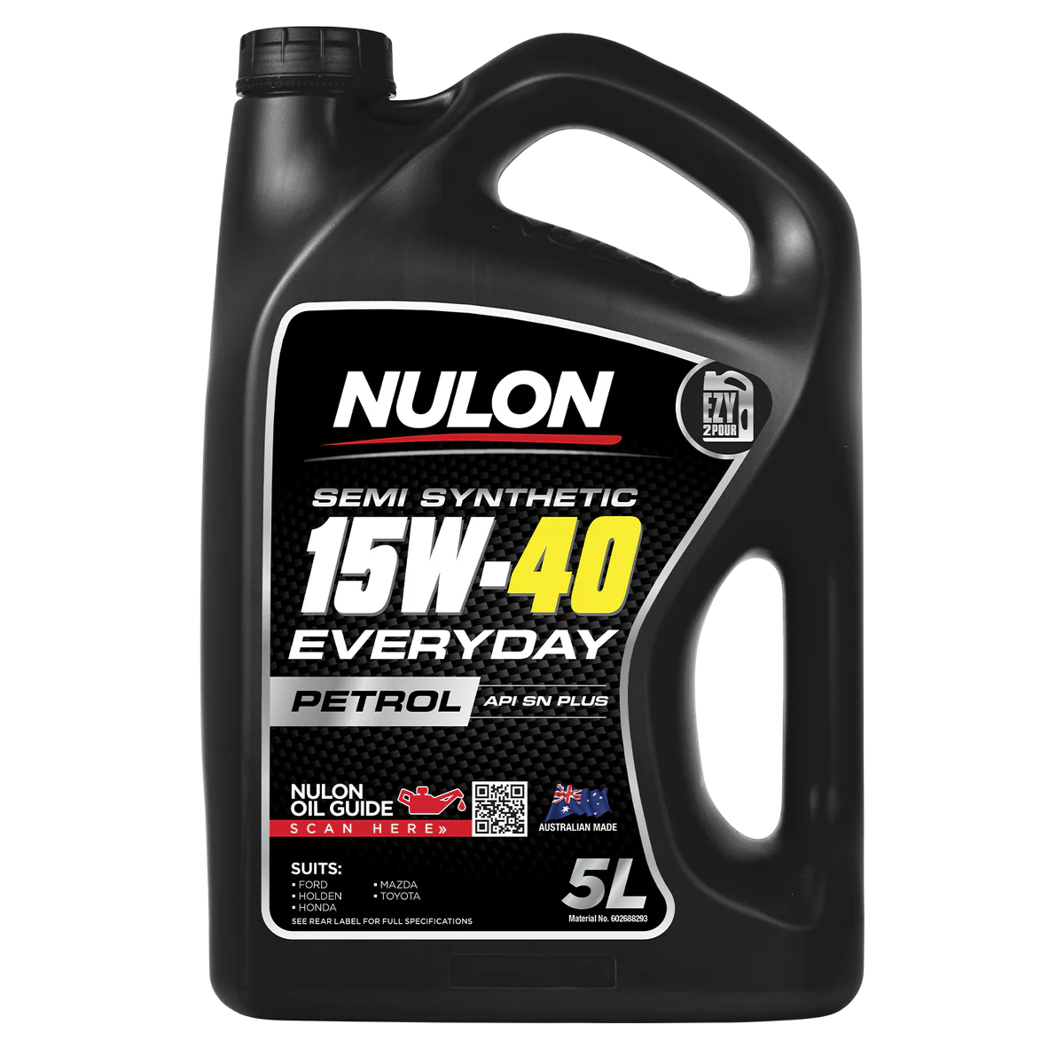 Nulon 5L Semi Synthetic 15W-40 Everyday Engine Oil - Engine Protection - Sludge Prevention