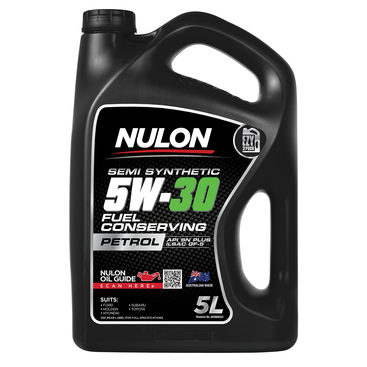 Nulon 5L Semi Synthetic 5W-30 Engine Oil - Fuel Conserving - Petrol Engines