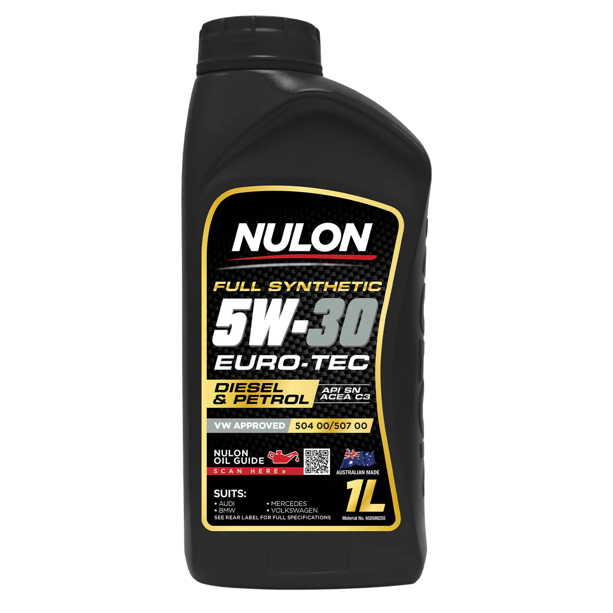 Nulon Full Synthetic 5W-30 Euro Tec Engine Oil - 1L - Excellent Heat Protection