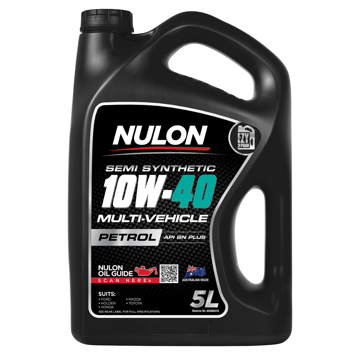Nulon Semi Synthetic Engine Oil - 10W-40 - 5L - Multi Vehicle - High Performance