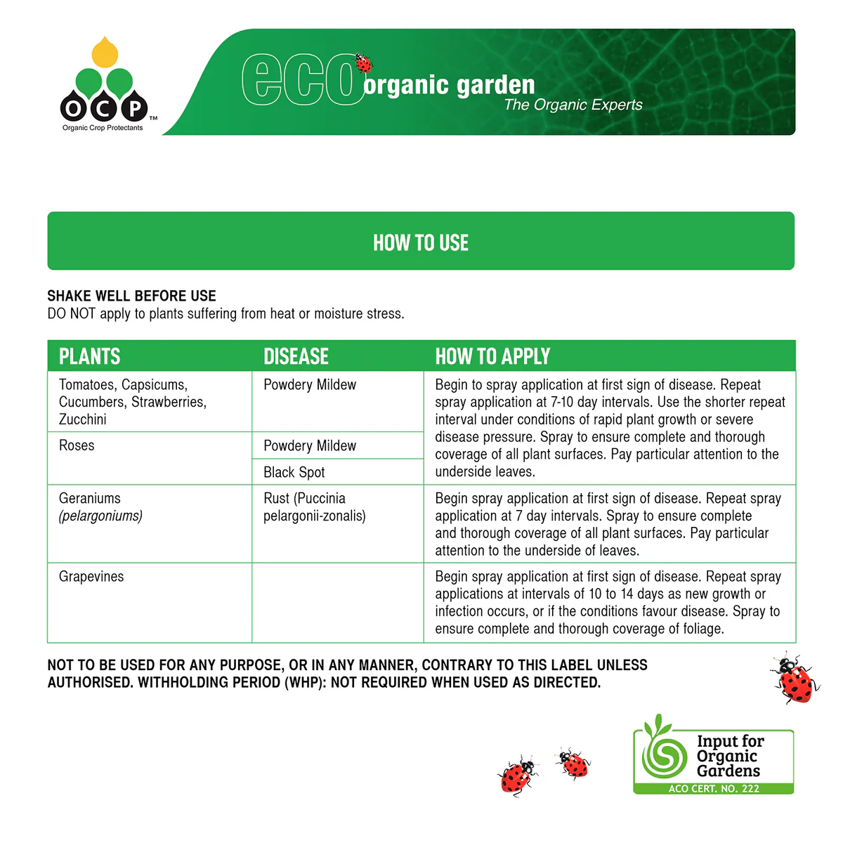 OCP Eco Fungicide - 750ml - Ready To Use - Safe For Edibles - Image 3