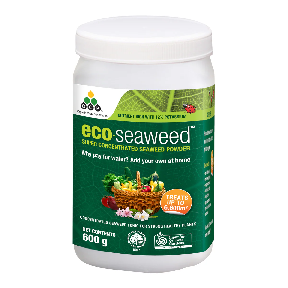 OCP Eco Seaweed Fertiliser - 600g - Powdered Extract - Organic Use