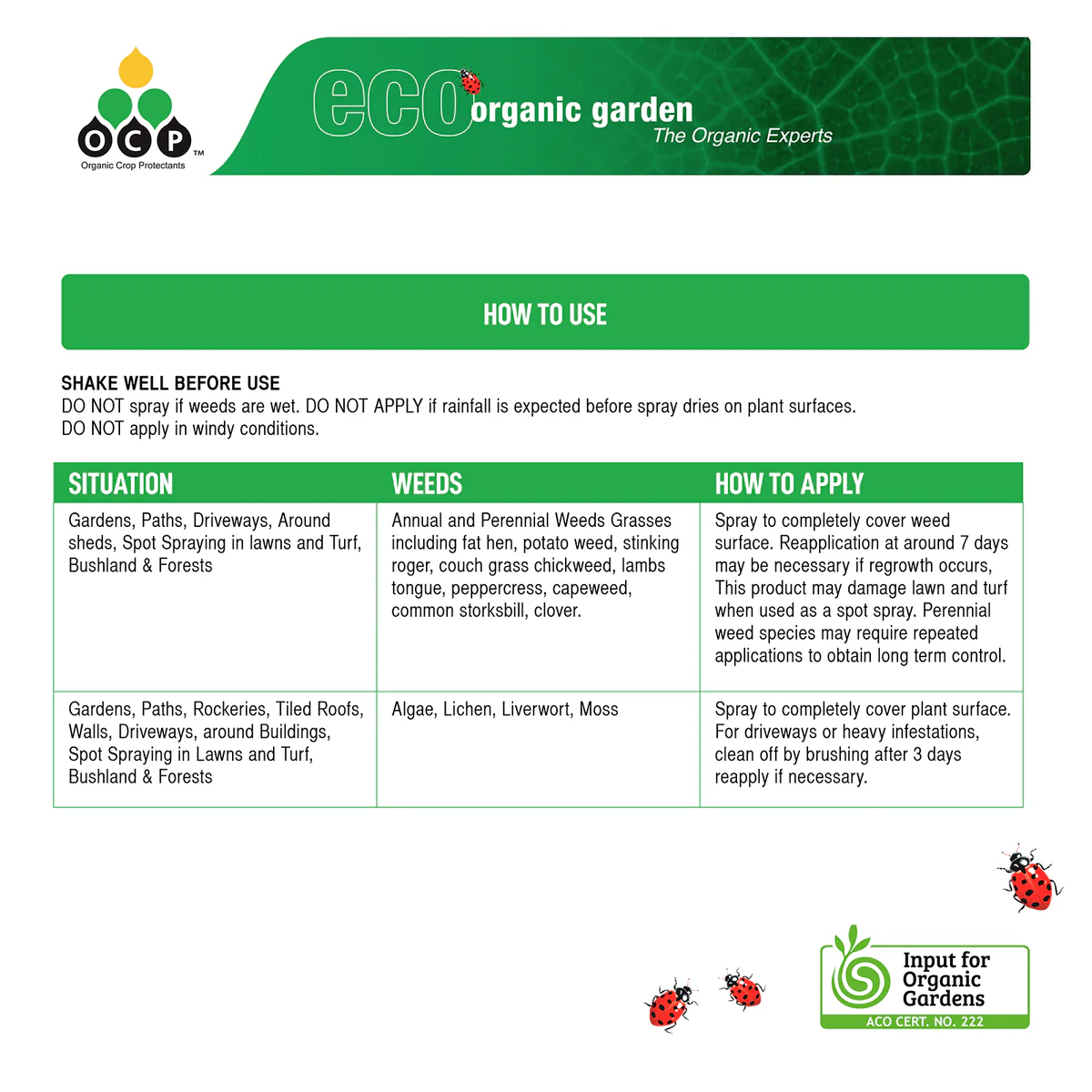 OCP Slasher Weedkiller - 3L - Liquid - Glyphosate Free - Image 3