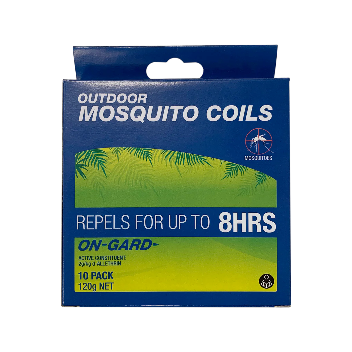 On Gard Outdoor Mosquito Coils 10 Pack - Repels Mosquitoes - 8 Hours - 130mm x 90mm x 130mm