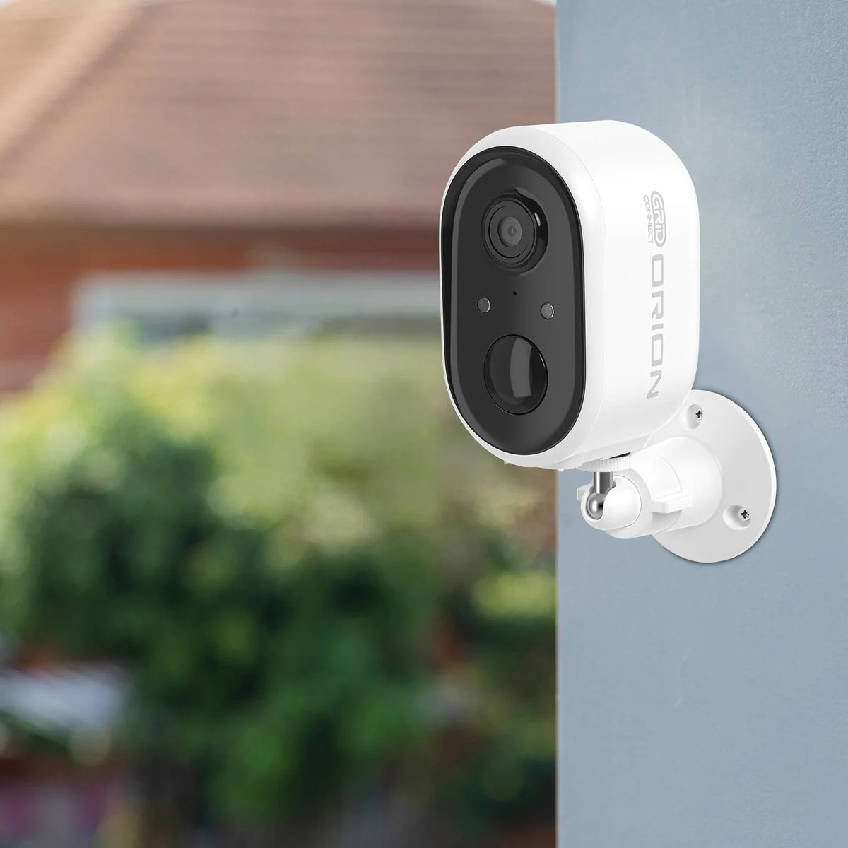 Orion Grid Connect Smart Wireless Rechargeable 3MP Security Camera - 2K Resolution - Weather Resistant - White - Image 4