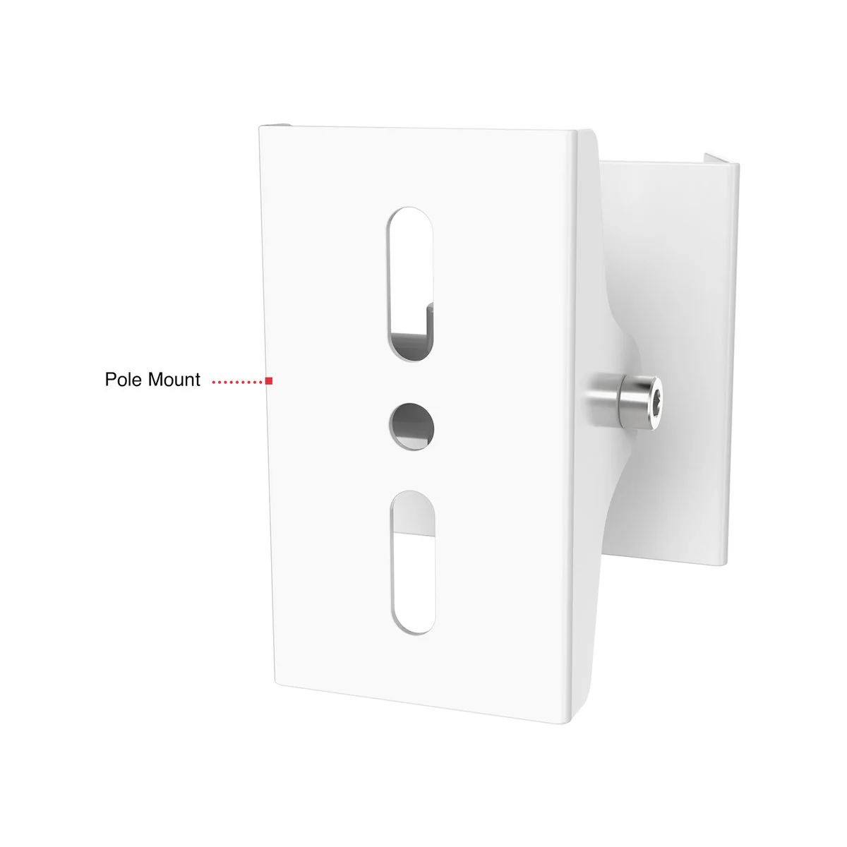 Orion Security Camera Pole Mount - 360° Swivel - 75° Tilt - Aluminium - White - 100mm x 69mm x 85mm - Image 5