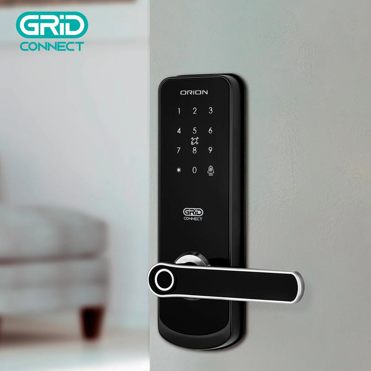 Orion Smart Wi-Fi Entrance Lock - 54mm - Aluminium - Keyless Entry - Image 4
