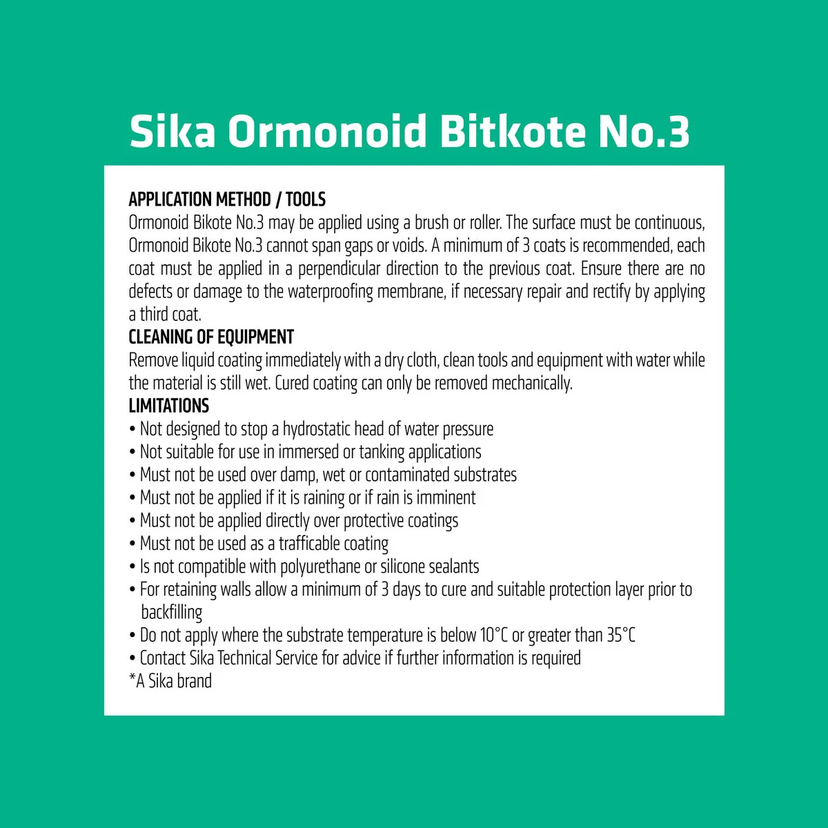 Ormonoid Waterproof Compound - 4L - Water Based - Fast Drying - Image 4