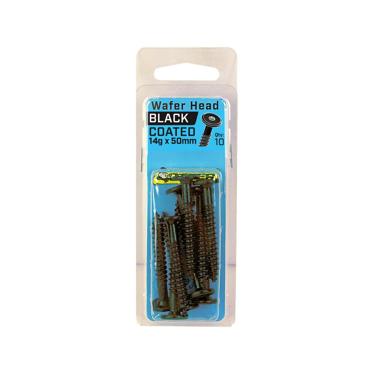 Otter Black Wafer Screws - 14 x 50mm - Self-Drilling - Corrosion Resistant