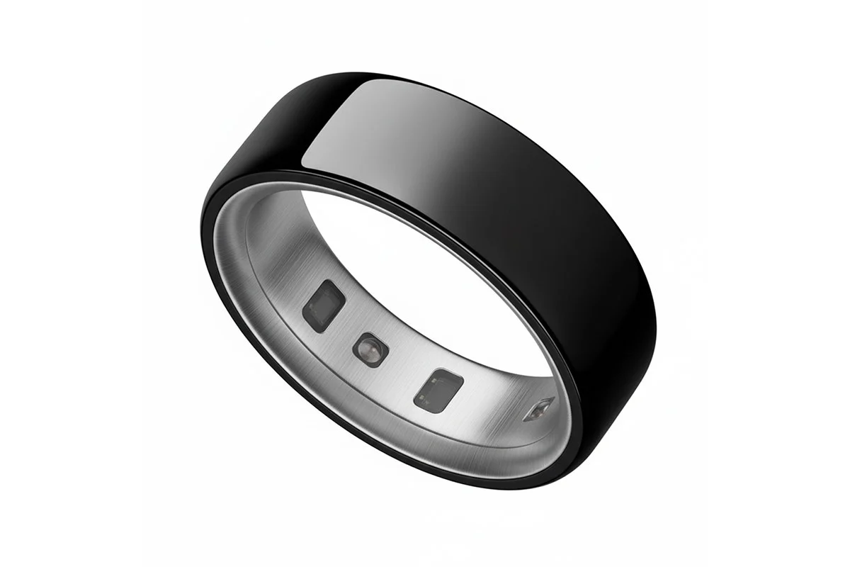 Oura Ring 4 Black Titanium, Size 9 - Advanced Wellness Tracker
