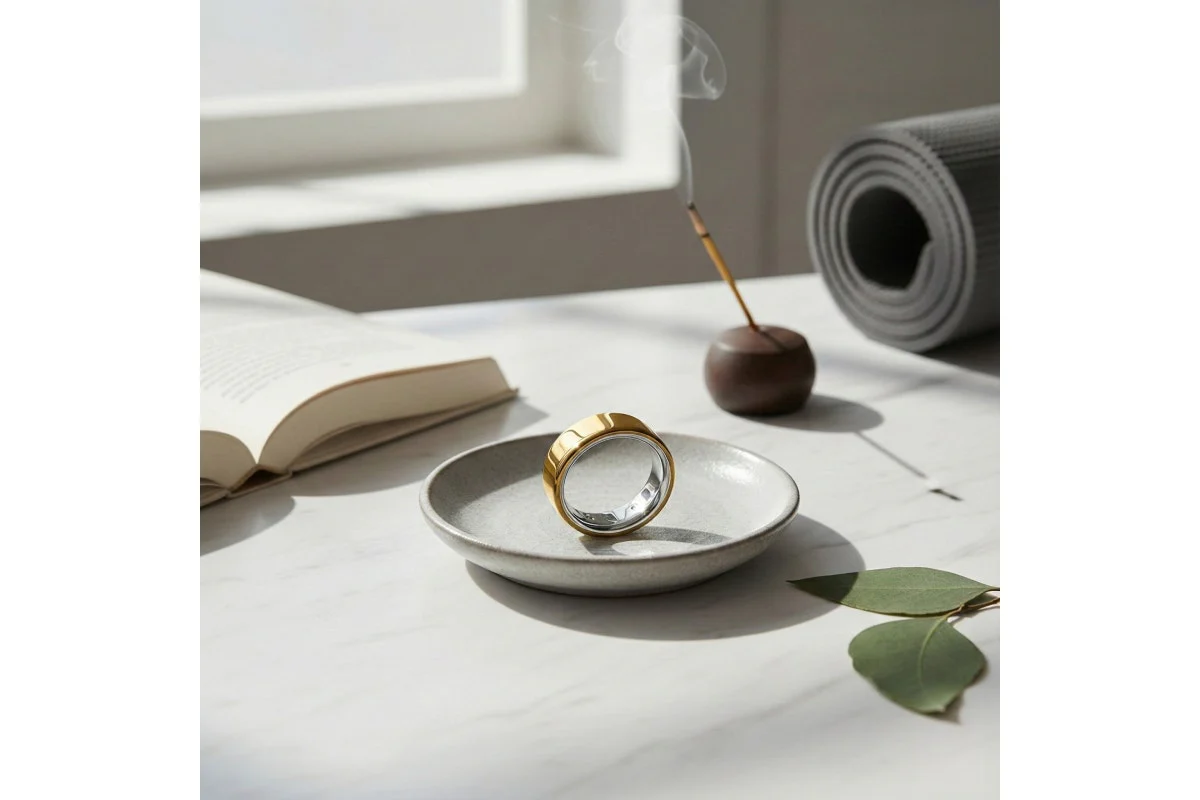 Oura Ring 4 Gold Size 10 - Advanced Wellness Tracker in Titanium - Image 3