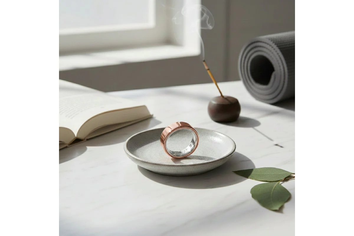 Oura Ring 4 Rose Gold - Size 6 Lightweight Wellness Tracker - Image 3