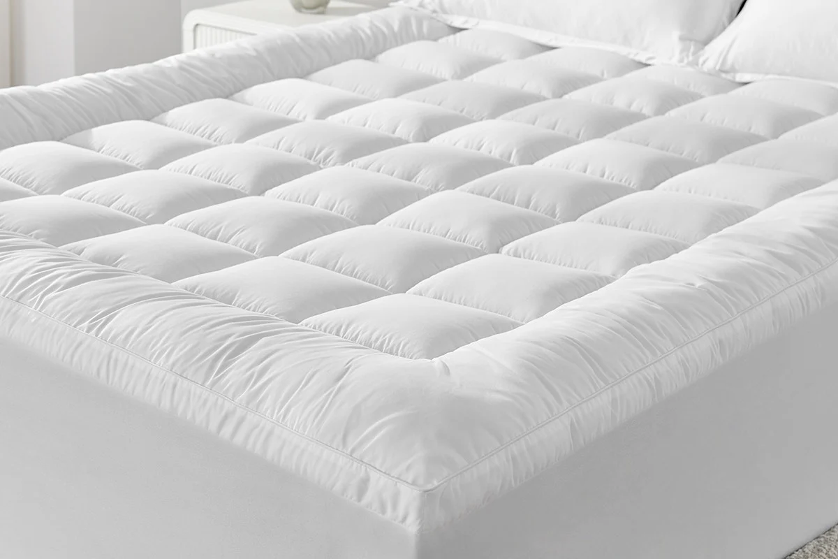 Ovela Bamboo Pillowtop Mattress Topper - King Size Comfort Upgrade - Image 7