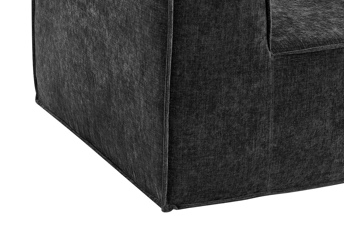 Ovela Compressed Armchair in Charcoal - Modern, Cozy Design - Image 7