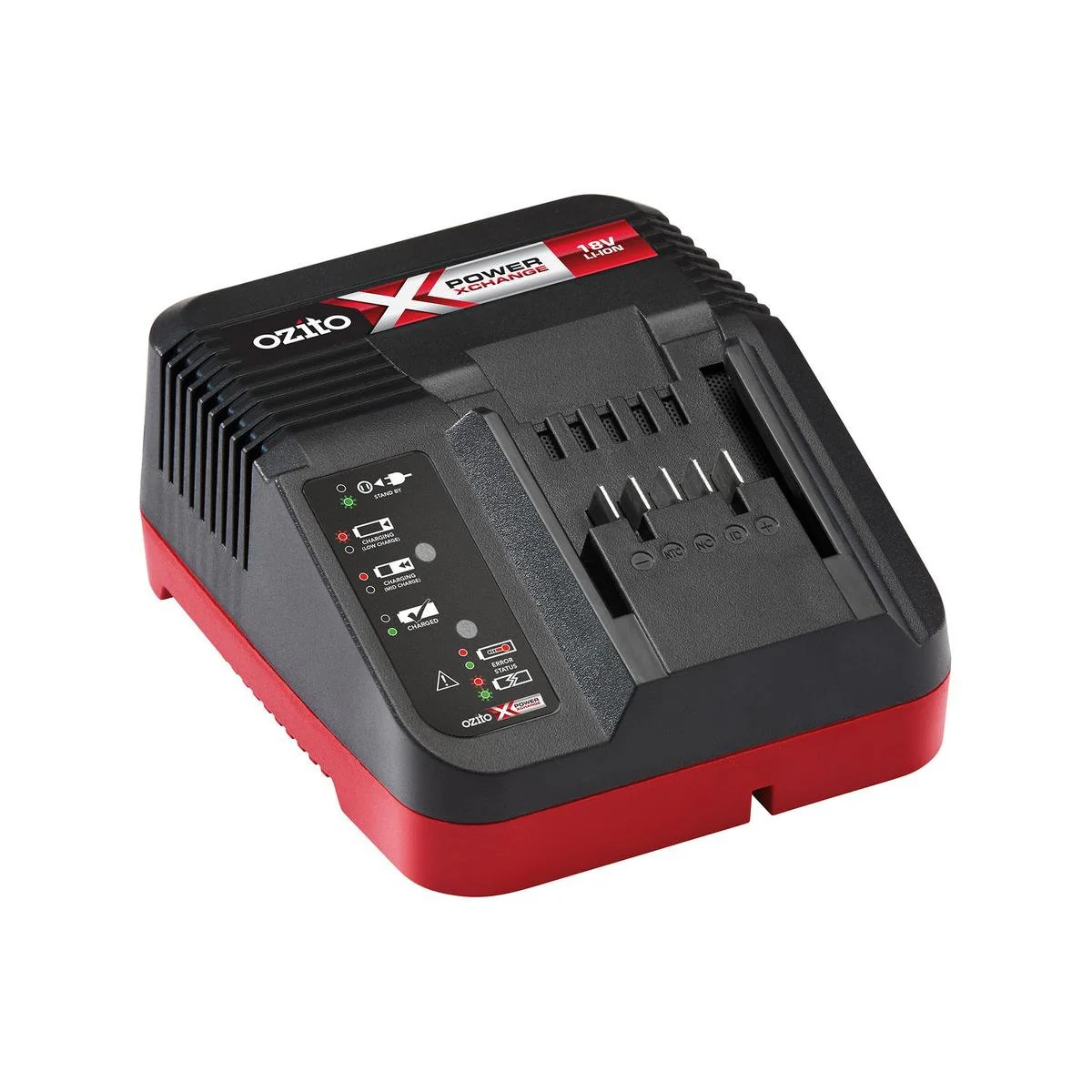 Ozito 18V Standard Charger - Wall Mountable - Plastic - Efficient Charging
