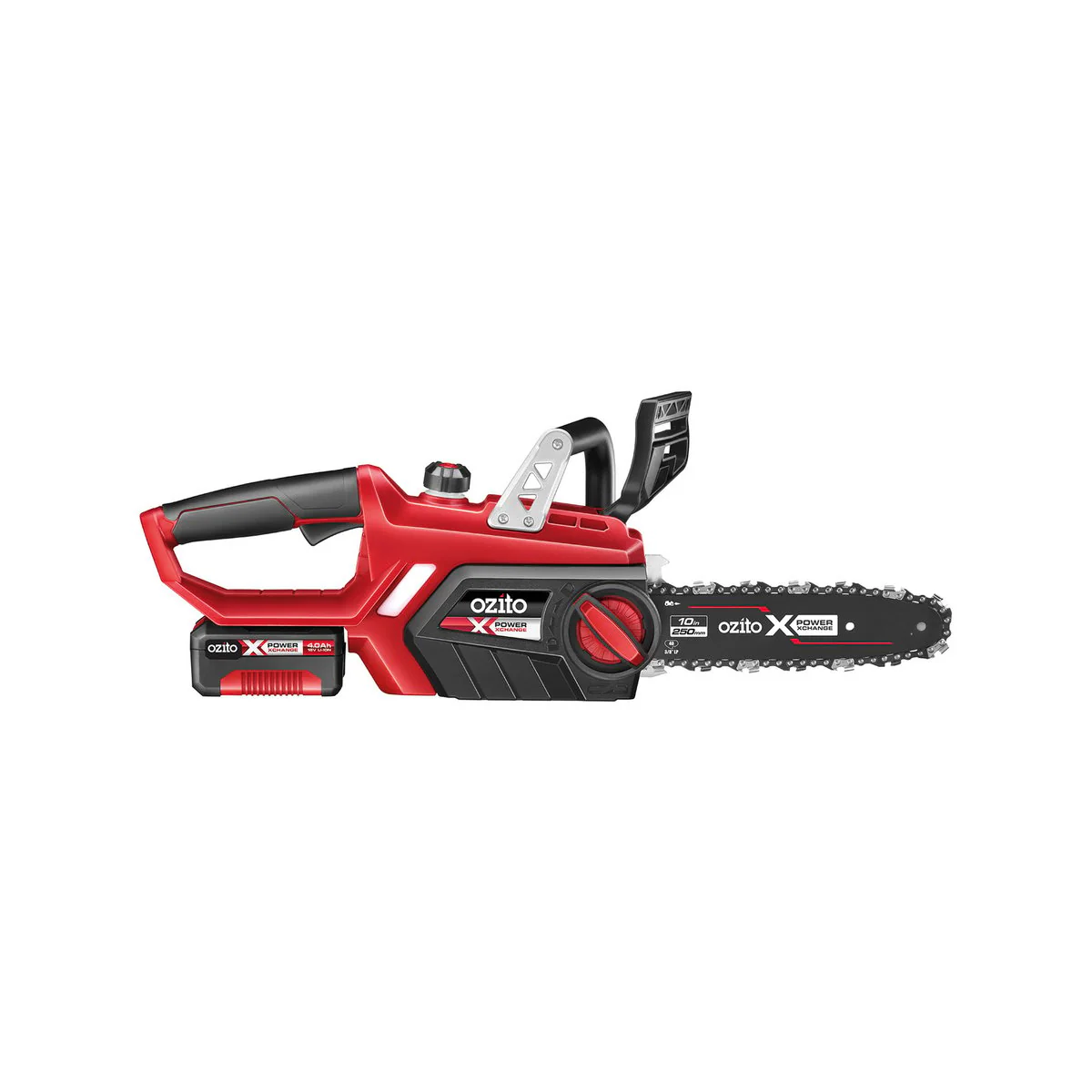 Ozito Cordless Chainsaw Kit - 250mm - Metal - Safety Chain Brake - Image 2
