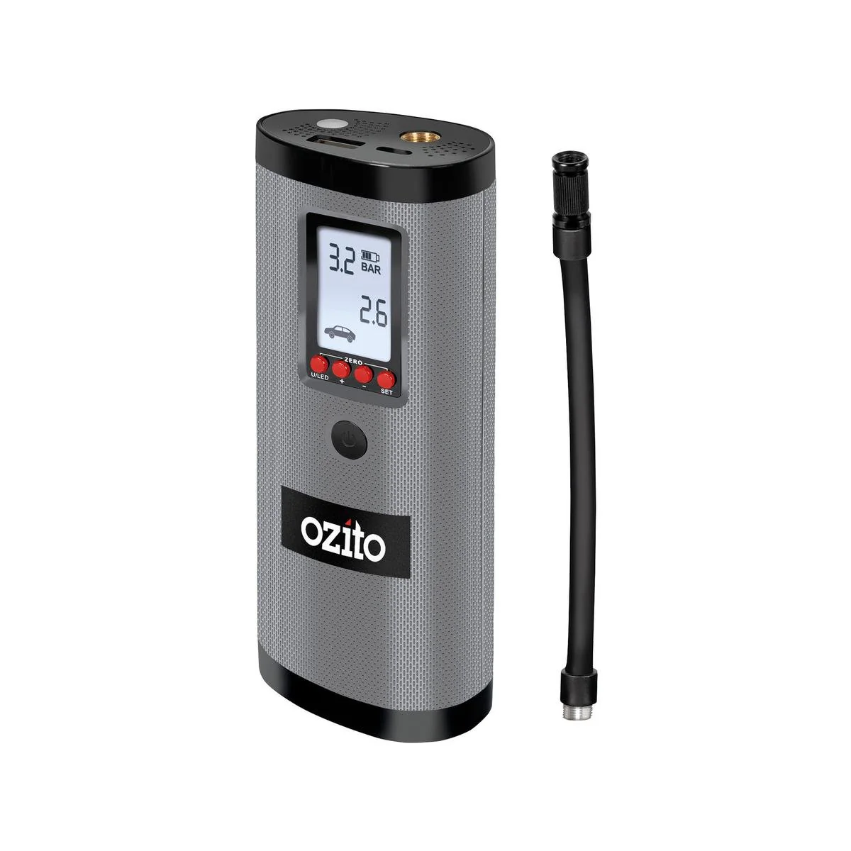 Ozito Cordless Inflator AIP-074 - 7.4V - High-Pressure - Portable Power Bank