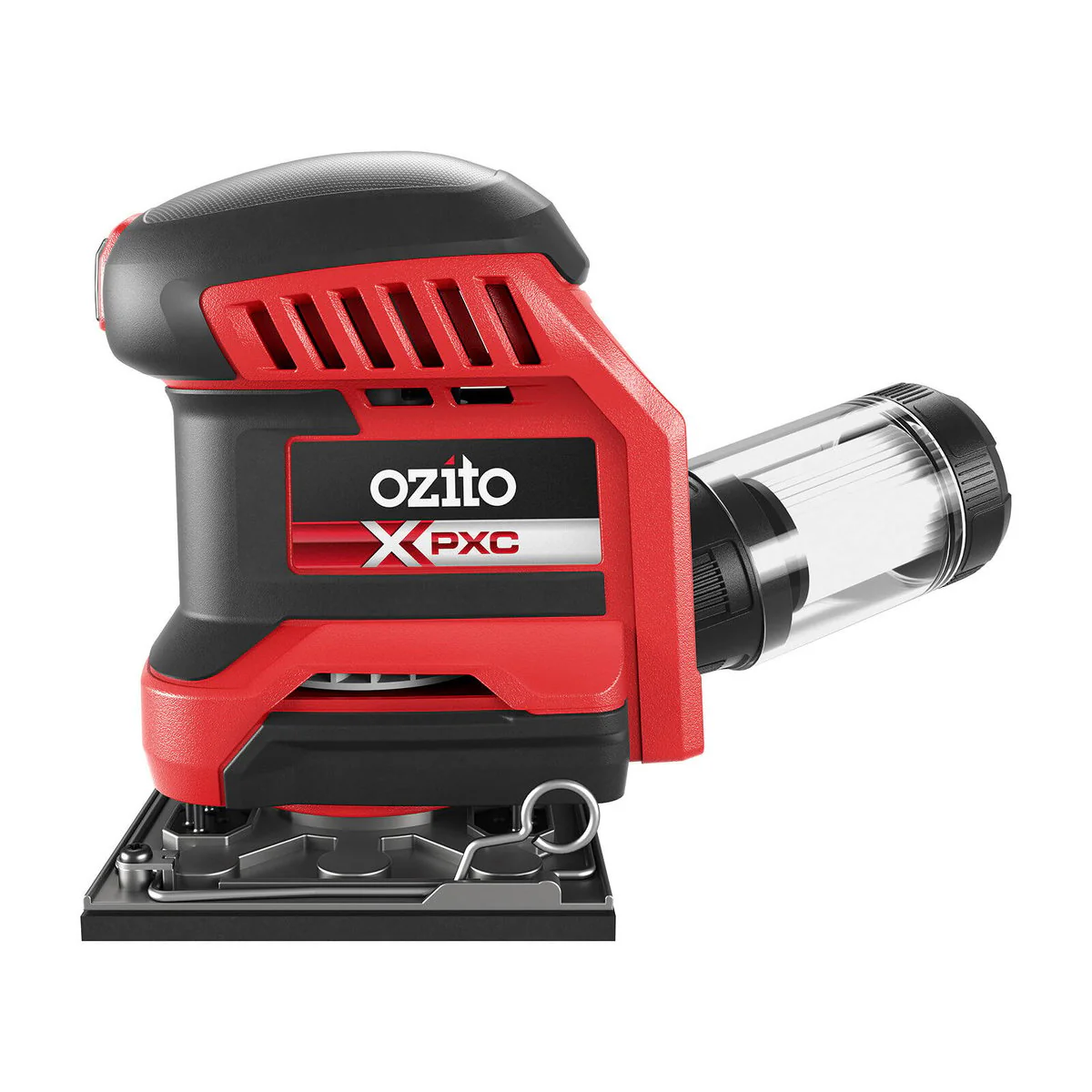 Ozito PXC 18V 1/4 Sheet Sander PXQSS 018 - 177mm x 170mm x 180mm - Efficient Sanding - Image 3