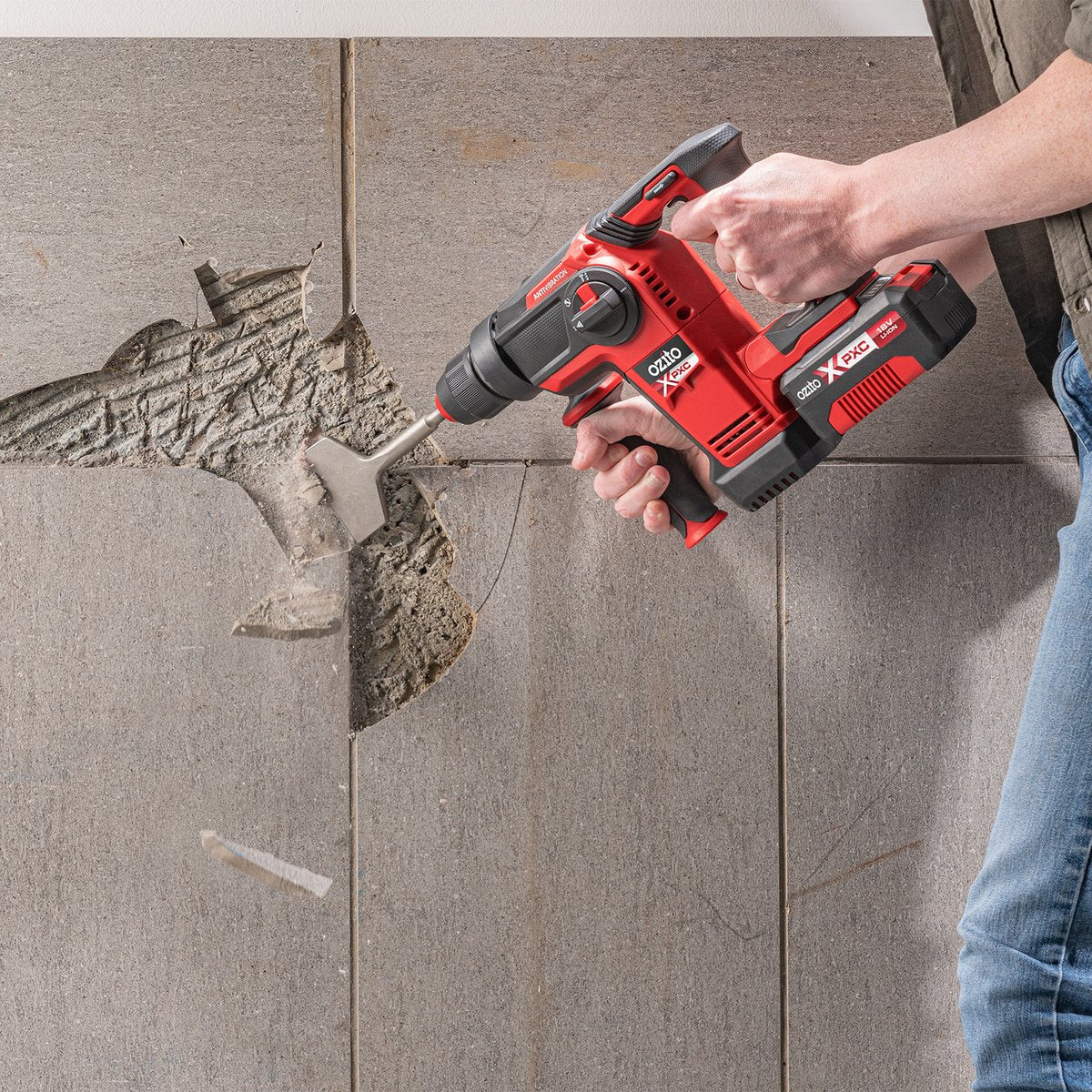Ozito PXC 18V Brushless Hammer Drill - 2.6J Impact Power - SDS+ Chuck - Image 4
