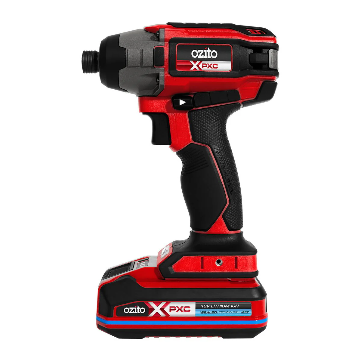 Ozito PXC 18V Brushless Impact Driver Kit - 220Nm Torque - 1 Pack - 189mm x 170mm x 227mm - Image 2