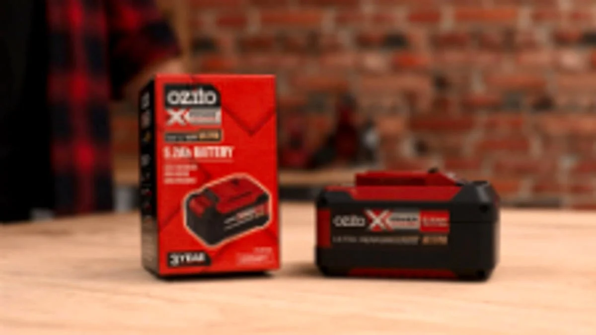 Ozito Ultra Battery Pack - 18V 5.2Ah - Plastic - No Memory Effect - Image 5
