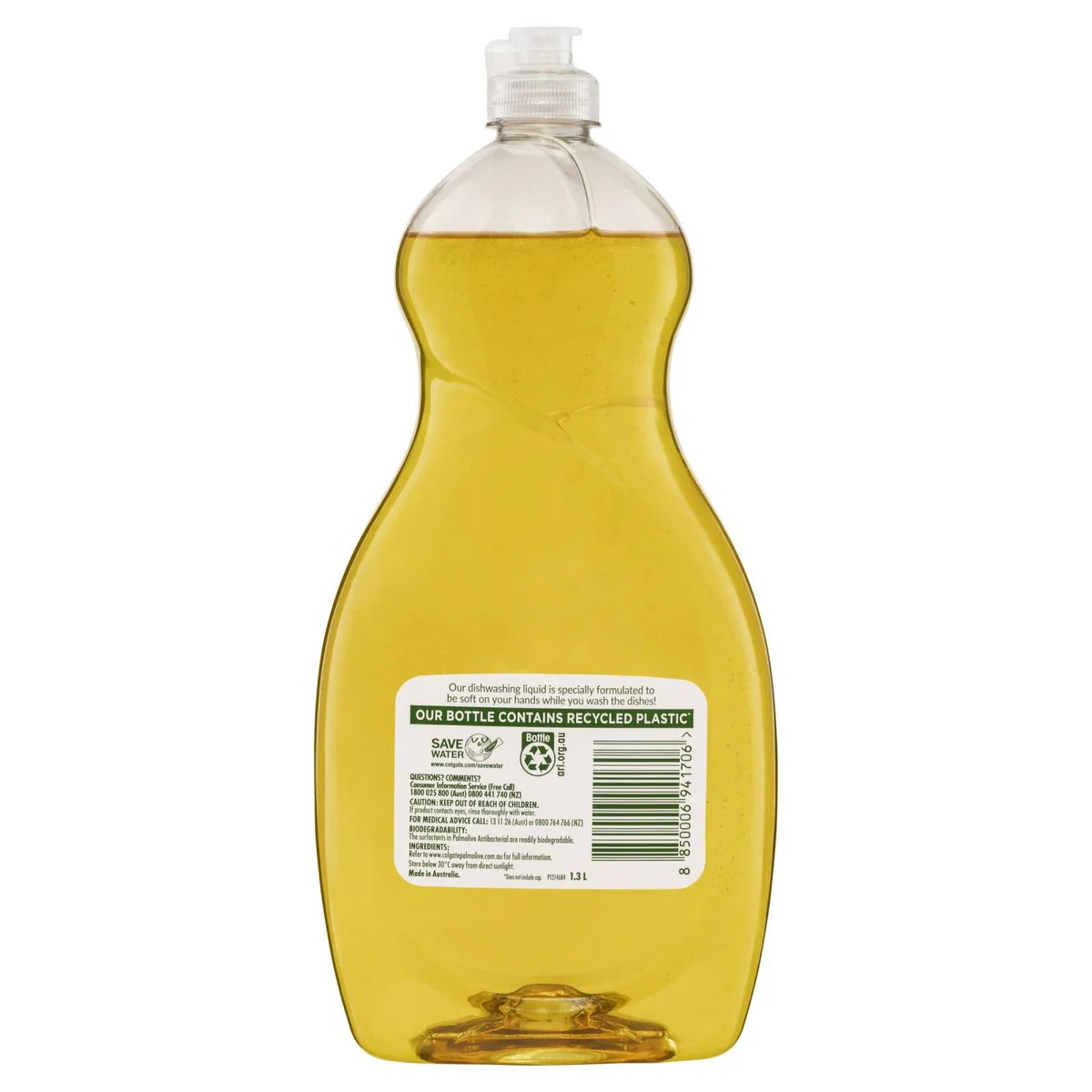 Palmolive Antibacterial Lemon Dishwashing Liquid 1.3L - Tough on Grease - Made in Australia - Image 2