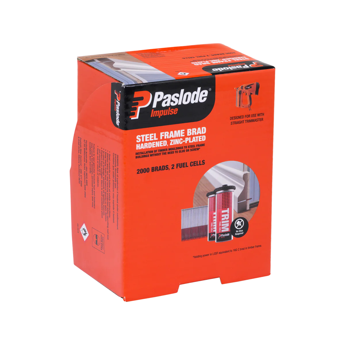 Paslode 15g Steel Frame Brad Box 2000 - 38mm - Strong Hold in Steel - Image 2