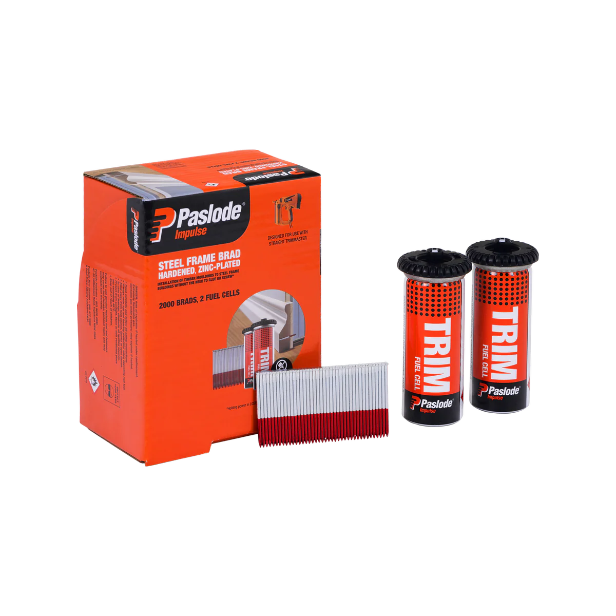 Paslode 15g x 45mm Steel Frame Brad Box 2000 - Strong Hold for Steel