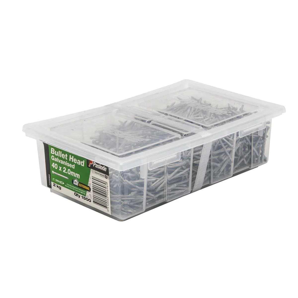 Paslode Bullet Head Nail - 40mm x 2mm - Galvanised - 1500 Pack