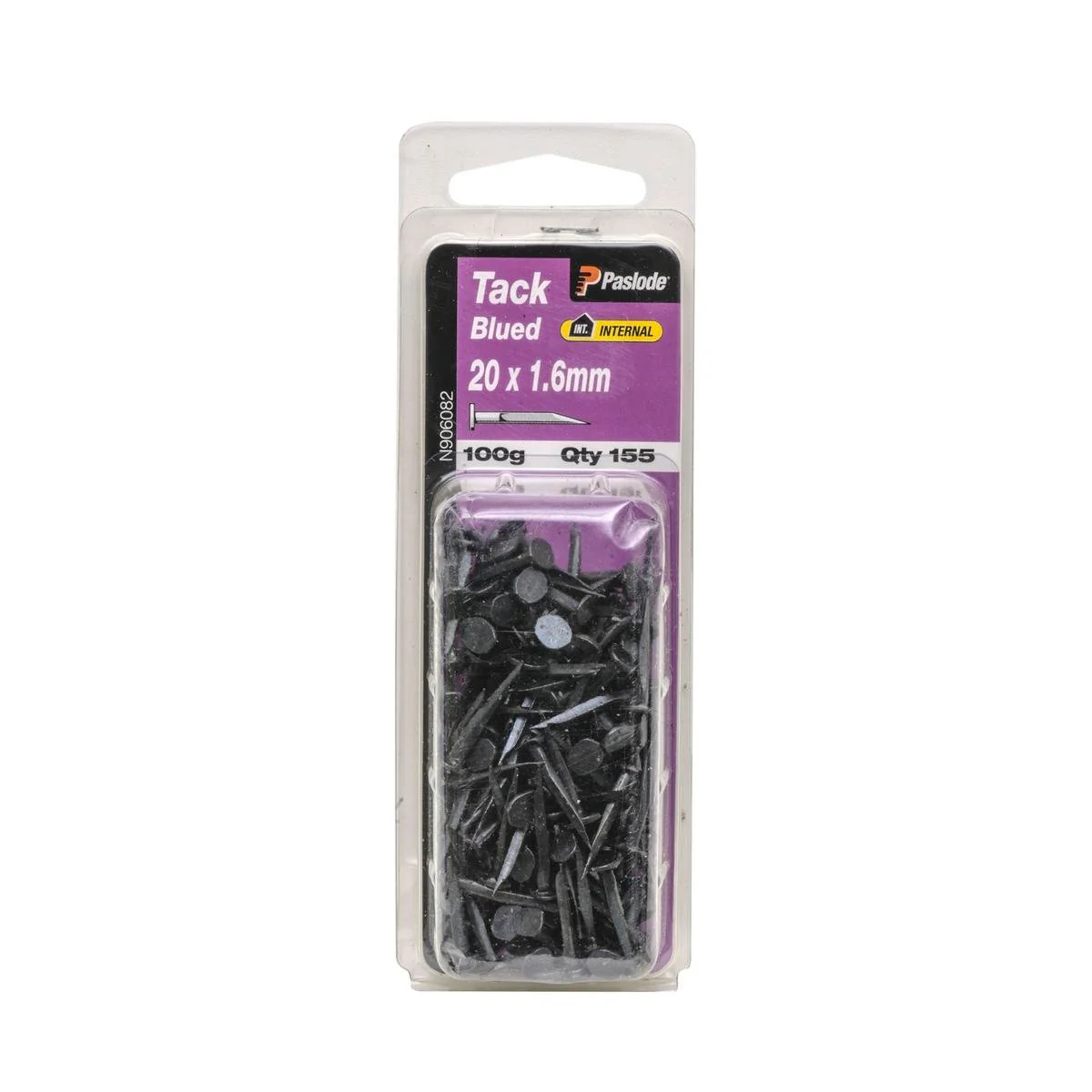 Paslode Tack Nails 20 x 1.6mm Zinc Plated Blue Steel Strong Hold