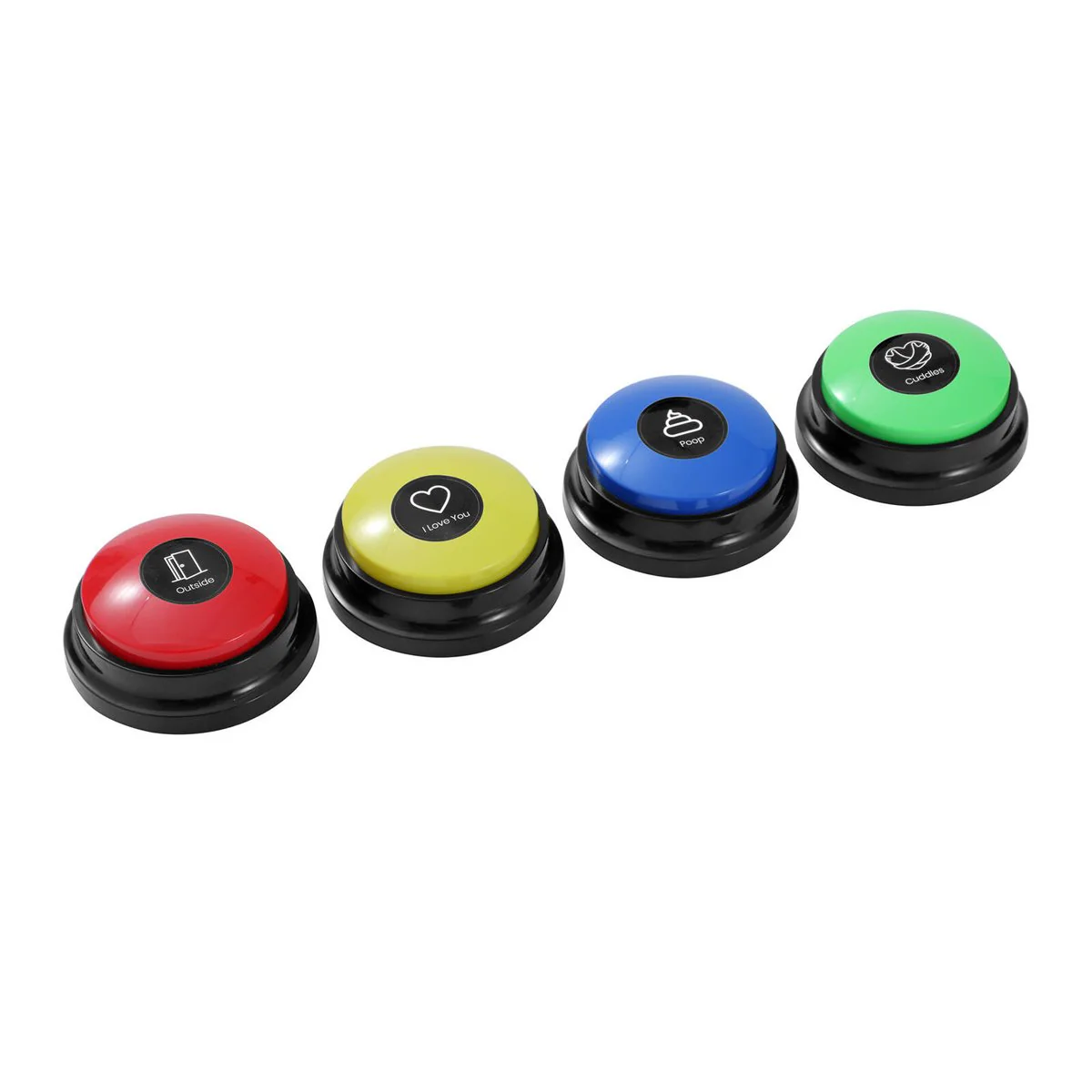 Paws Claws Pet Talking Buttons 4 Pack - Recordable Communication - 850mm x 40mm - Image 3