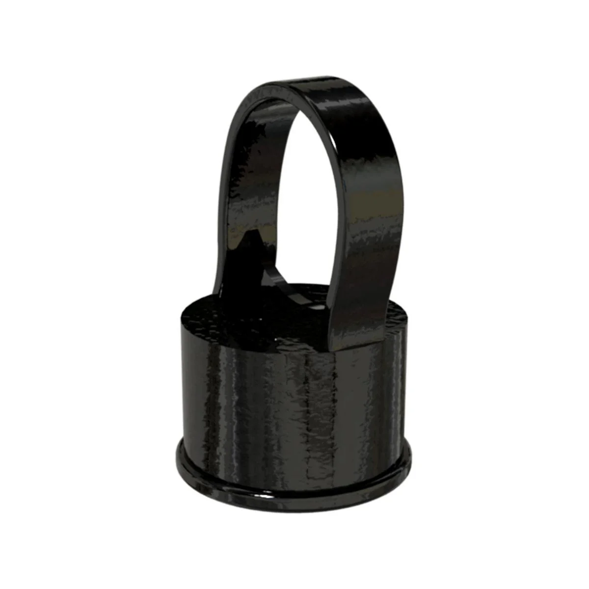 Peak Chain Link Fencing 38mm Black Line Post Cap - Durable Die-Cast Aluminium - Easy Installation