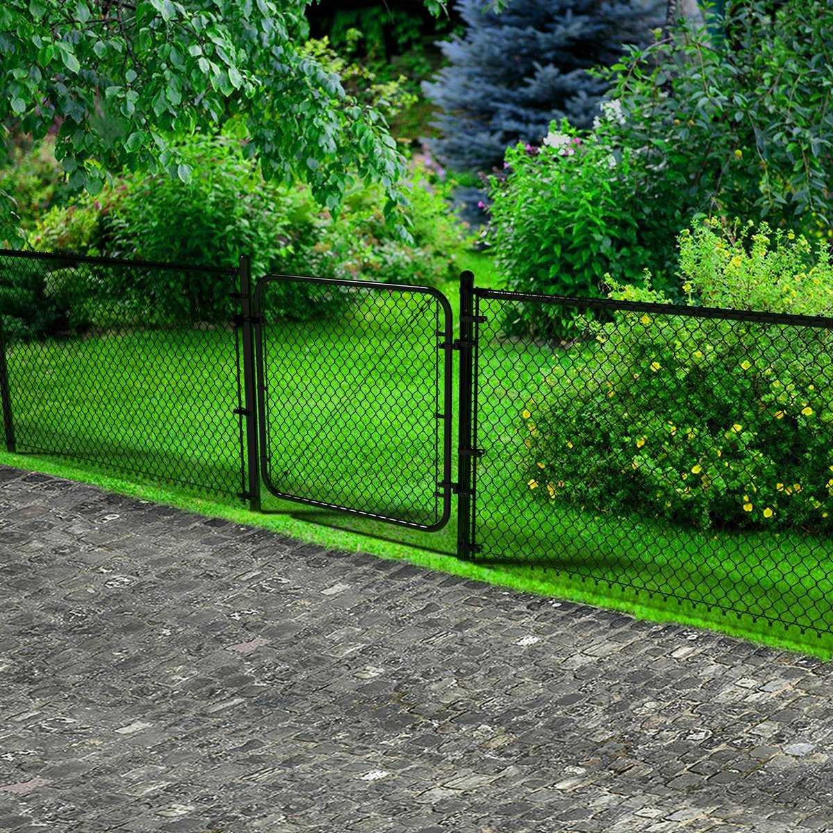 Peak Chain Link Fencing 38mm Black Line Post Cap - Durable Die-Cast Aluminium - Easy Installation - Image 5