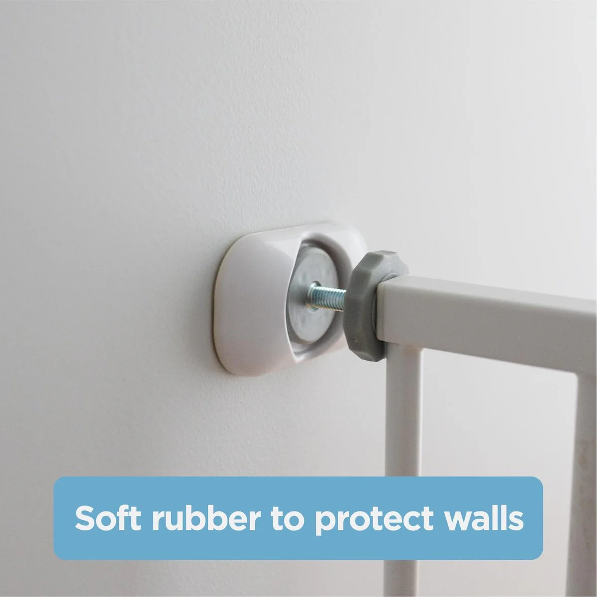 Perma Child Safety Baby Gate Wall Protectors - 2 Pack - Soft Rubber - Wall Protection - Image 4