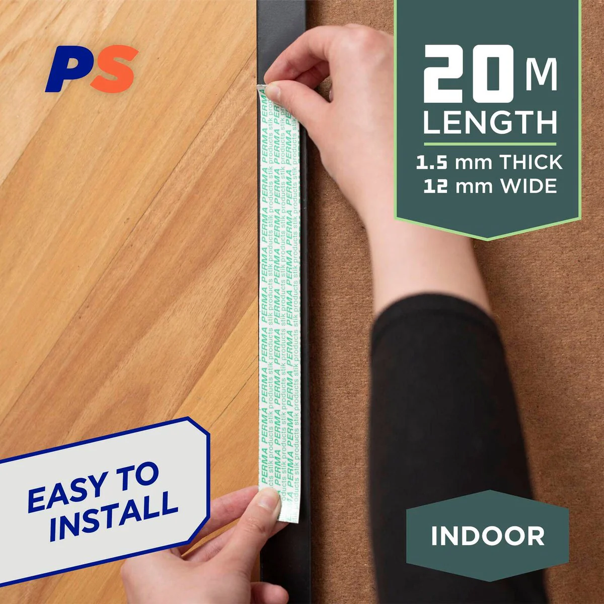 Permastik Indoor Mounting Tape - 24mm x 20m - Foam - 10kg Hold - Image 3