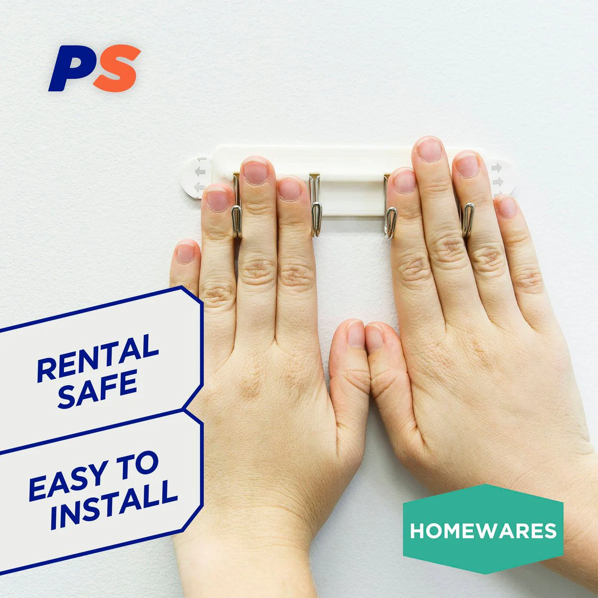 Permastik Kitchen Utility Rack - 120mm - Self-Adhesive - Holds 1kg - Image 3