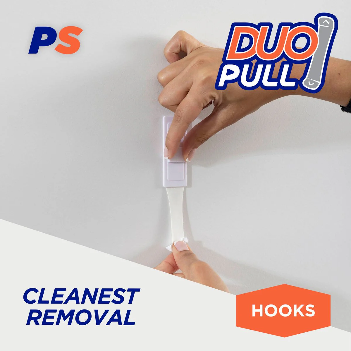Permastik Large White Vogue Hooks 3 Pack - 110mm x 225mm - Holds 1.5kg - Image 4