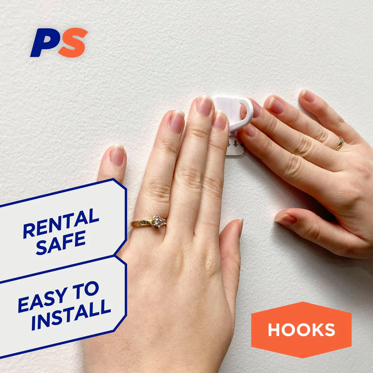 Permastik Mug Hooks - 10 Pack - Plastic - Removable Adhesive - Image 3