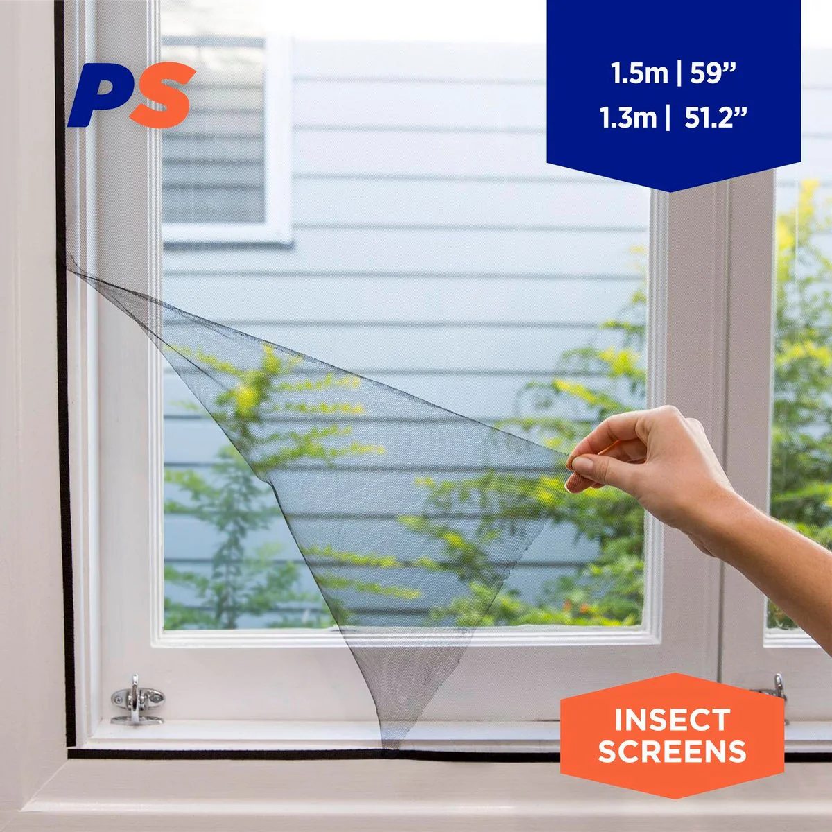 Permastik Removable Insect Screen - 1.5m x 1.3m - Polyester - DIY Installation - Image 2