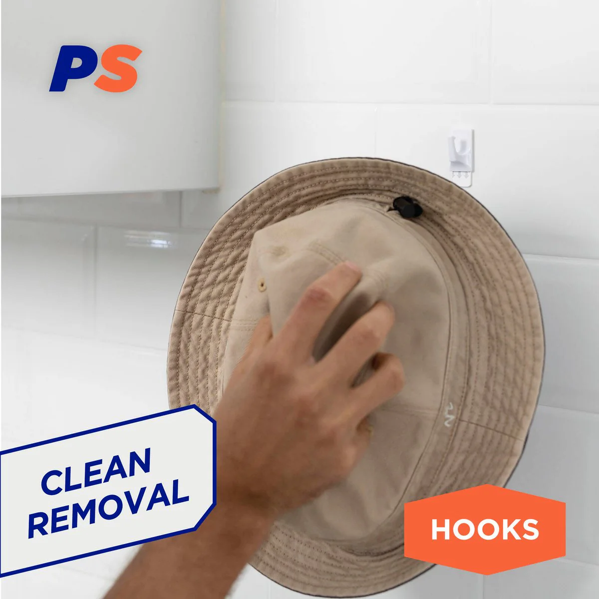 Permastik Small Utility Hooks 10 Pack - 20mm x 30mm - Holds 300g - Easy Application - Image 4