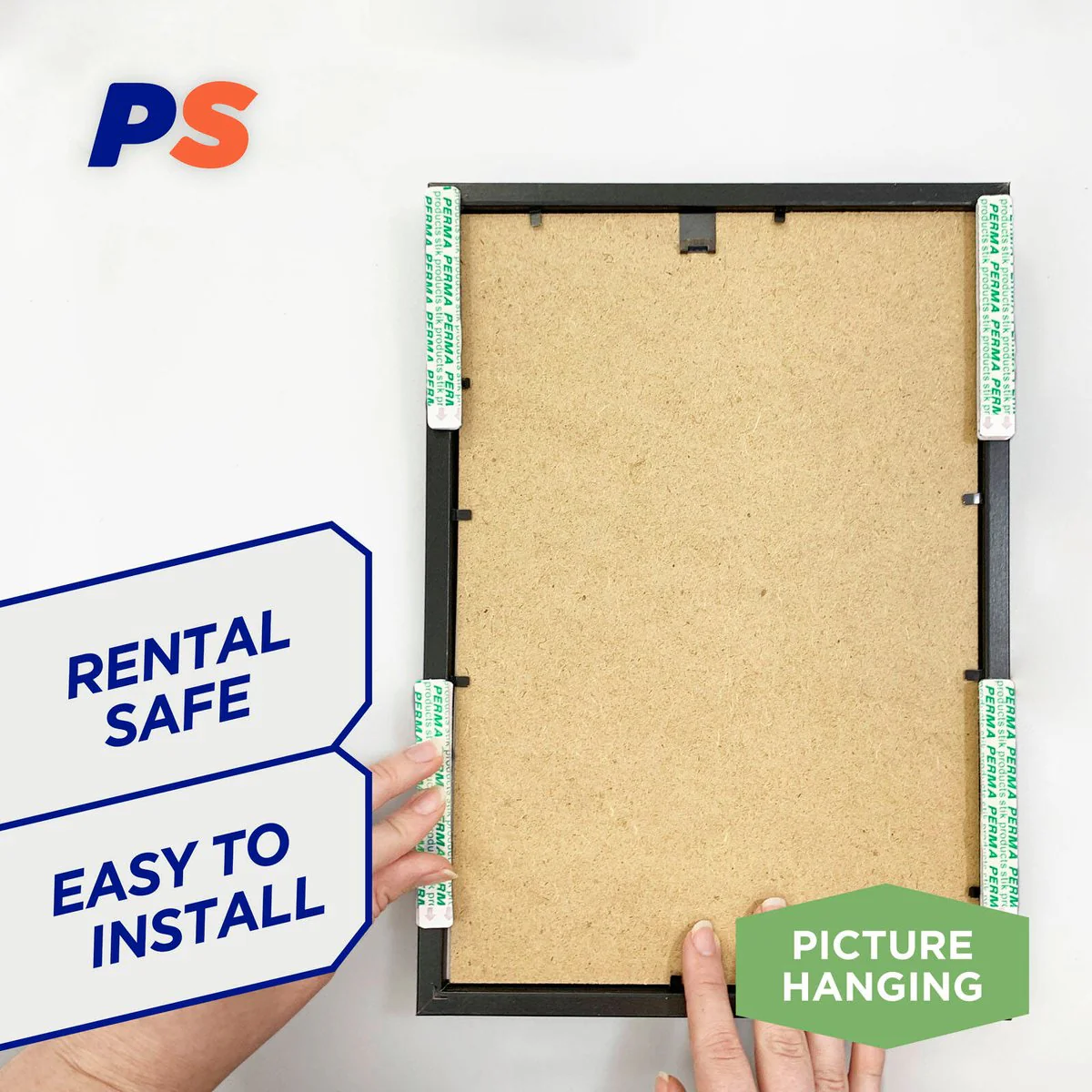 Permastik Thin Picture Strips - 30 Pairs - 40cm x 40cm - White - Image 3