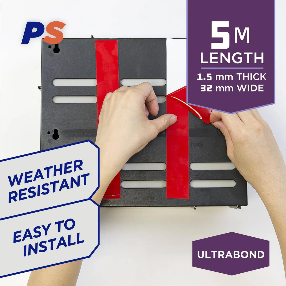 Permastik Ultra Bond Mounting Tape - 32mm x 5m - Foam - Outdoor Use - Image 3