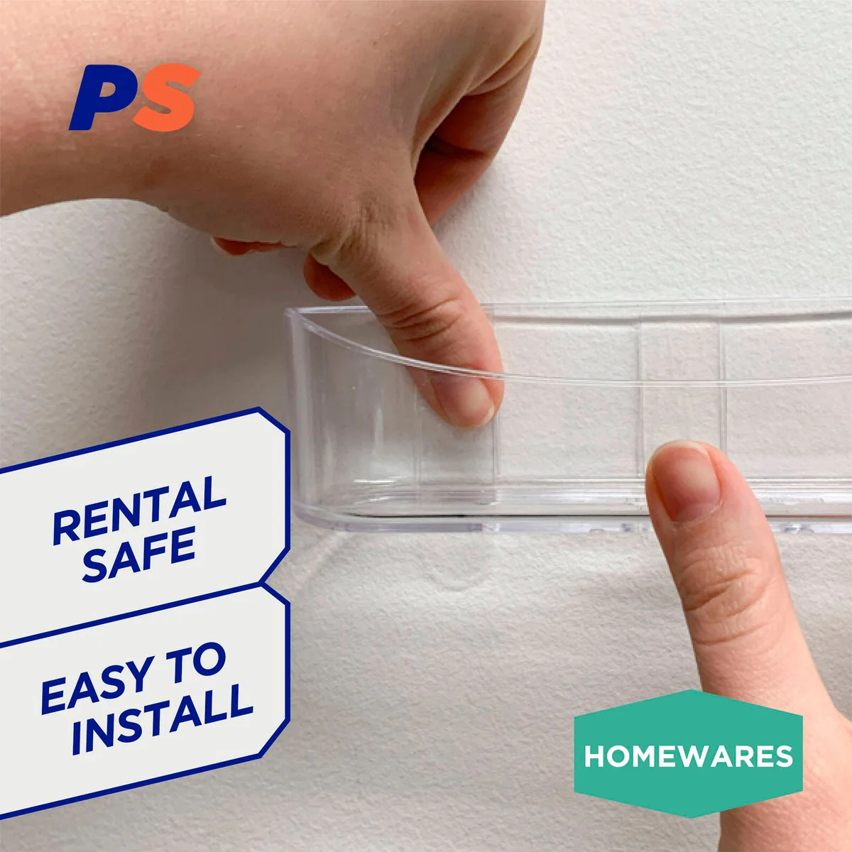 Permastik Clear Utility Caddy - 1kg Capacity - 45mm x 45mm x 163mm - Image 3