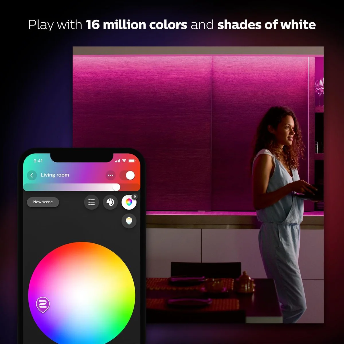 Philips Hue A67 E27 LED Smart Globe 15W 1600lm - Dimmable - Indoor Use - Image 3